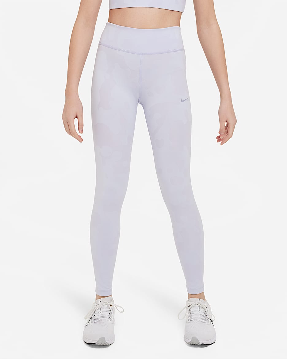 Nike Dri FIT One Older Kids Girls Training Leggings. Nike ID